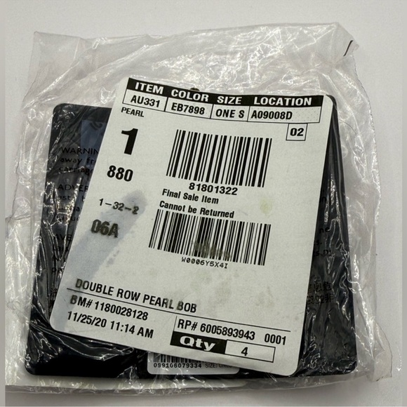 J Crew Double row pearl bobby pins - Picture 5 of 5